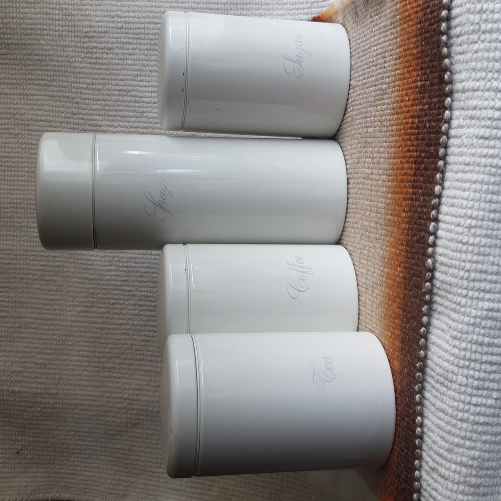 Vintage Bribantia Metal Food Canisters